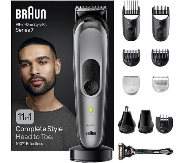 BRAUN 11-in-1 MGK7440 Wet & Dry All-in-one Trimmer Kit - Grey - Image 4