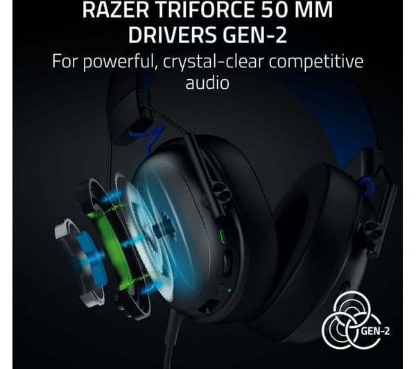 Razer BlackShark V3 X HyperSpeed Wireless Gaming Headset, Black - PlayStation Edition - Image 2