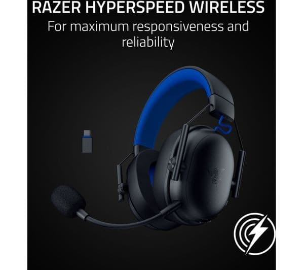 Razer BlackShark V3 X HyperSpeed Wireless Gaming Headset, Black - PlayStation Edition - Image 4