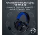 Razer BlackShark V3 X HyperSpeed Wireless Gaming Headset, Black - PlayStation Edition thumbnail 5