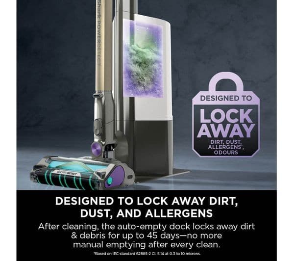 Shark PowerDetect Clean & Empty IP3251UKT Pet Cordless Vacuum Cleaner White/Java Grey - Image 6