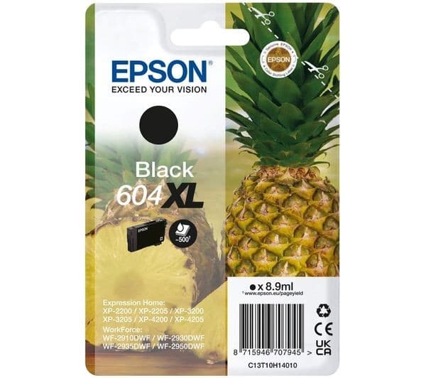 EPSON 604 XL Pineapple Black Ink Cartridge - Image 1