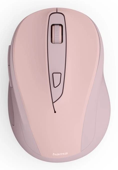 Hama WM-400 Office Mouse, Right-hand, RF Wireless, Optical, 1600 DPI - Pink - Image 1