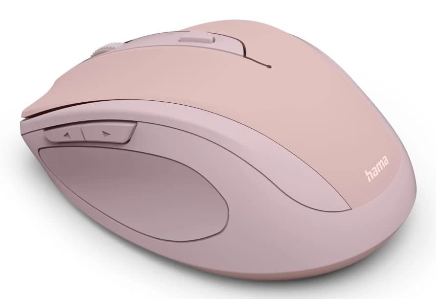 Hama WM-400 Office Mouse, Right-hand, RF Wireless, Optical, 1600 DPI - Pink - Image 3