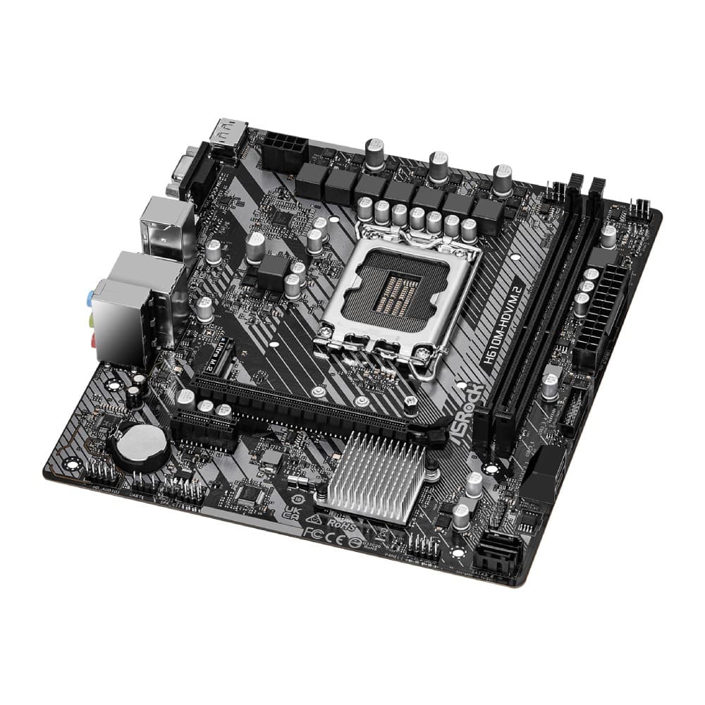 Asrock H610M-HDV/M.2 R2.0 DDR4 Micro-ATX Intel LGA 1700 Motherboard - Image 4