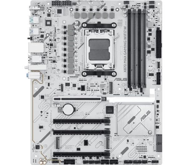 ASUS X870 MAX GAMING WIFI7 AMD AM5 DDR5 ATX Motherboard - White