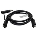 Lenovo Hybrid 4X90U90618 1 Meter USB-C with USB-A Cable Black thumbnail 3