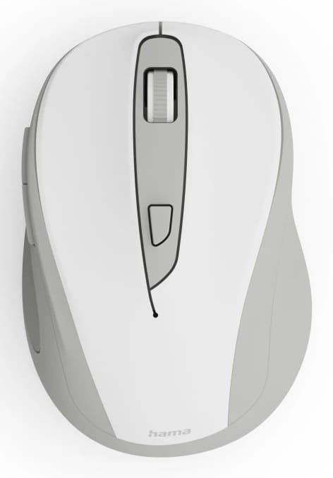 Hama WM-400 Office Mouse, Right-hand, RF Wireless, Optical, 1600 DPI - White - Image 1