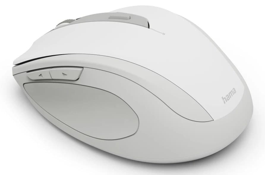 Hama WM-400 Office Mouse, Right-hand, RF Wireless, Optical, 1600 DPI - White - Image 3