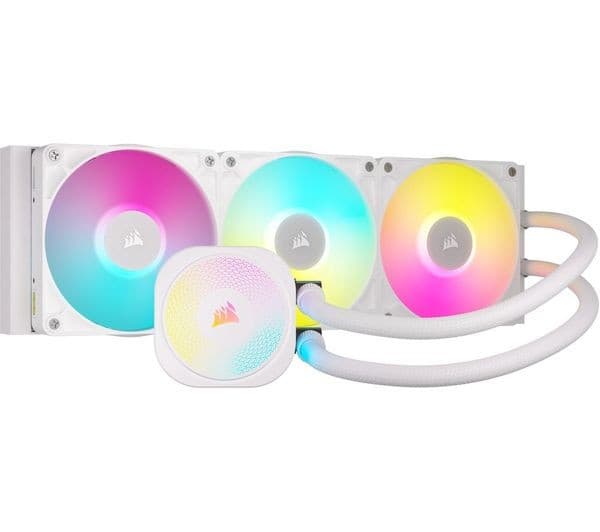CORSAIR iCUE LINK TITAN 360 RX RGB 360 mm Liquid CPU Cooler - RGB LED, White - Image 1