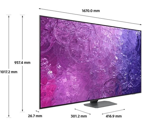 SAMSUNG QE75QN90CATXXU 75" Smart 4K Ultra HD HDR Neo QLED TV with Bixby & Alexa - Image 3