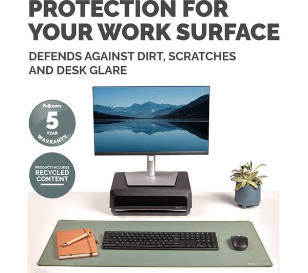 Fellowes Breyta Desk Mat 800 x 400mm - Sage - Image 6