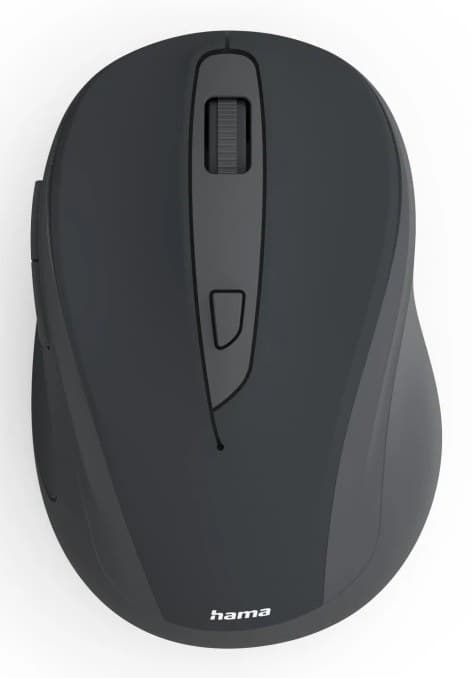 Hama WM-400 Office Mouse, Right-hand, RF Wireless, Optical, 1600 DPI - Black - Image 1