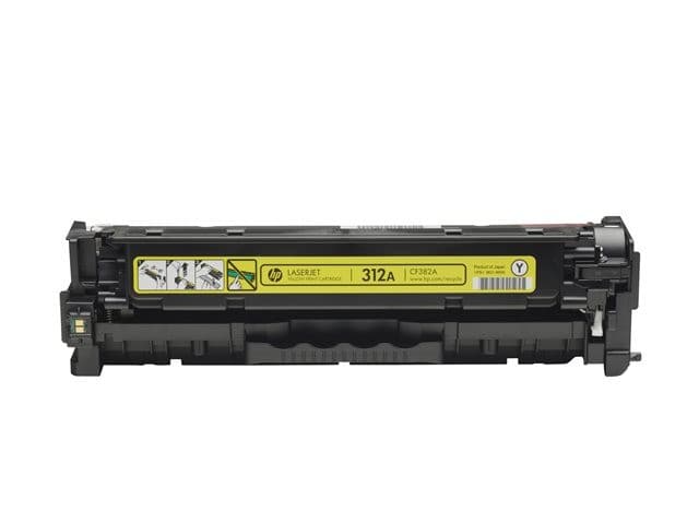 HP 312A CF382A Original HP LaserJet Toner Cartridge - Yellow - Image 2