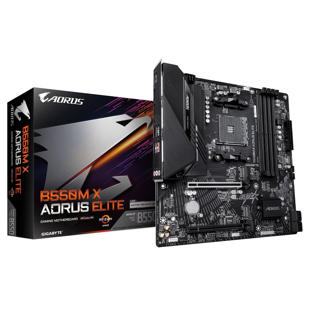 GIGABYTE B550M X AORUS ELITE Motherboard - Image 1