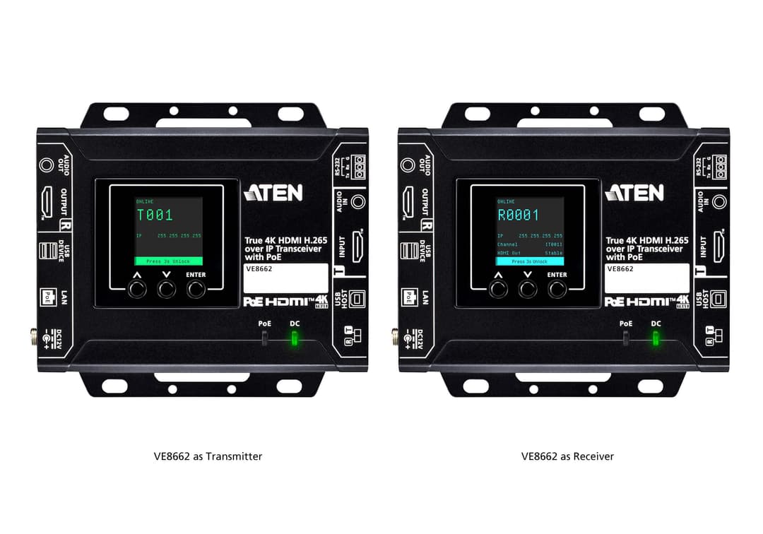 ATEN VE8662-AT-G AV extender AV transmitter & receiver Black - Image 4