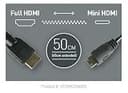 Atomos 19.68 /50cm Coiled Mini HDMI to Full Size HDMI Cable for Ninja Star Recorder thumbnail 3