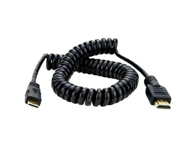Atomos 19.68 /50cm Coiled Mini HDMI to Full Size HDMI Cable for Ninja Star Recorder - Image 5