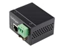 StarTech.com Industrial Fiber to Ethernet Media Converter, 100Mbps SFP to RJ45/Cat6, Singlemode/Multimode Optical Fiber to Copper Network, 12-56V DC, IP-30/ -40 to +75C, Fiber to Ethernet - SFP to RJ45 Converter (IMC100MSFP) - fibre media converter - 10Mb thumbnail 1