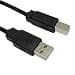 Cables Direct 0.5m USB 2.0 Type A to Type B Cable in Black - Image 3