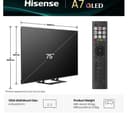 Hisense 75A7QTUK A7Q 75" 4K QLED Smart TV with Freely thumbnail 2
