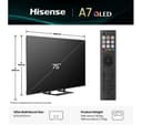Hisense 75A7QTUK A7Q 75" 4K QLED Smart TV with Freely thumbnail 3