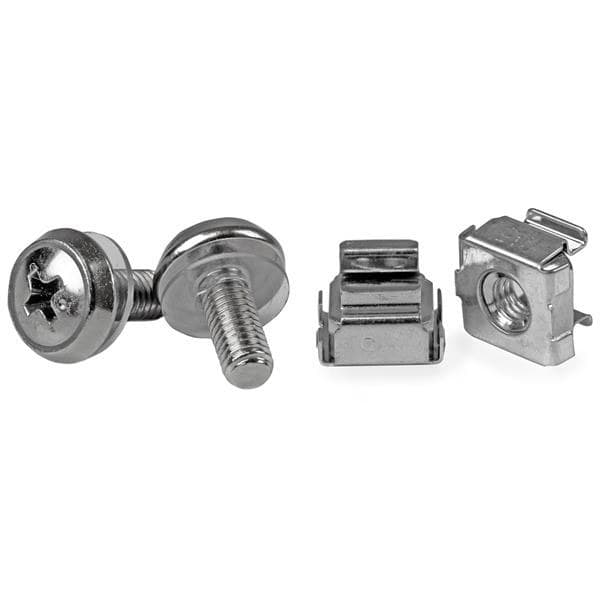 StarTech.com 50 Pkg M5 Mounting Screws and Cage Nuts for Server Rack Cabinet - Image 1