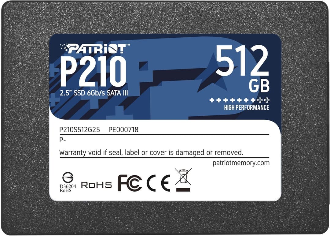 Patriot Memory P210 2.5" 512 GB Serial ATA III - Image 1