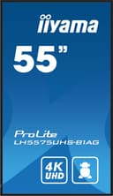 iiyama LH5575UHS-B1AG Signage Display Digital signage flat panel 138.7 cm (54.6") LCD Wi-Fi 500 cd/m² 4K Ultra HD Black Built-in processor Android 11 24/7 thumbnail 3
