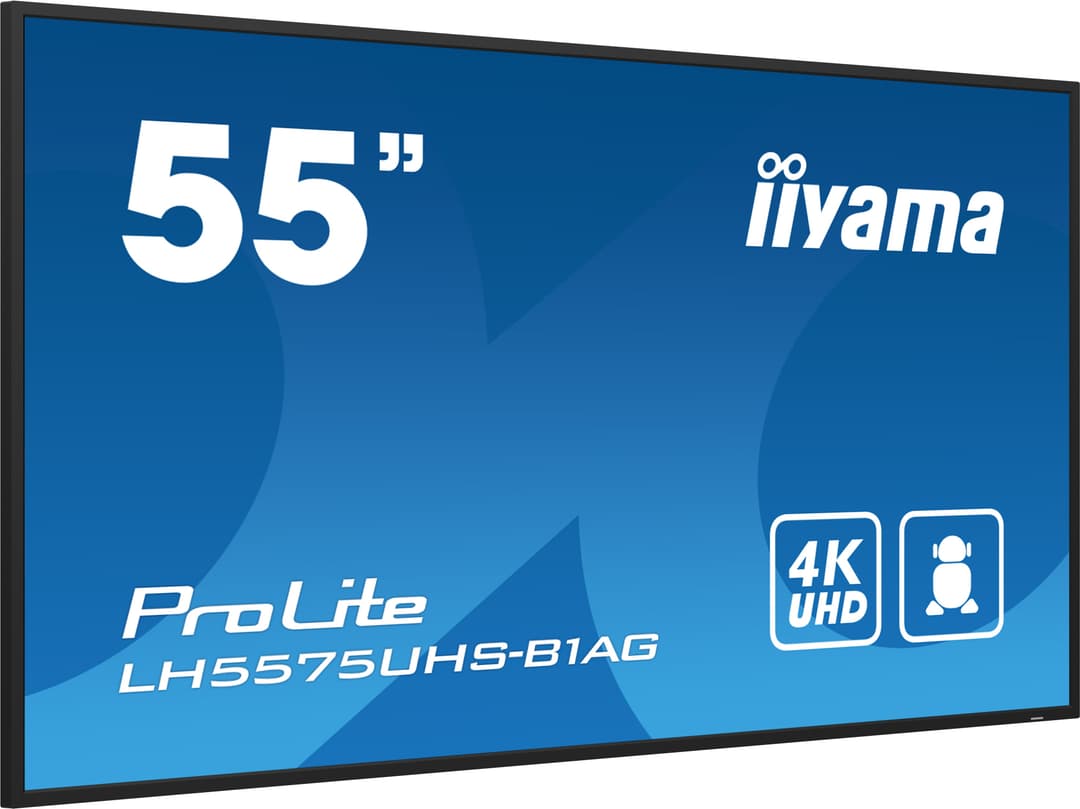 iiyama LH5575UHS-B1AG Signage Display Digital signage flat panel 138.7 cm (54.6") LCD Wi-Fi 500 cd/m² 4K Ultra HD Black Built-in processor Android 11 24/7 - Image 4