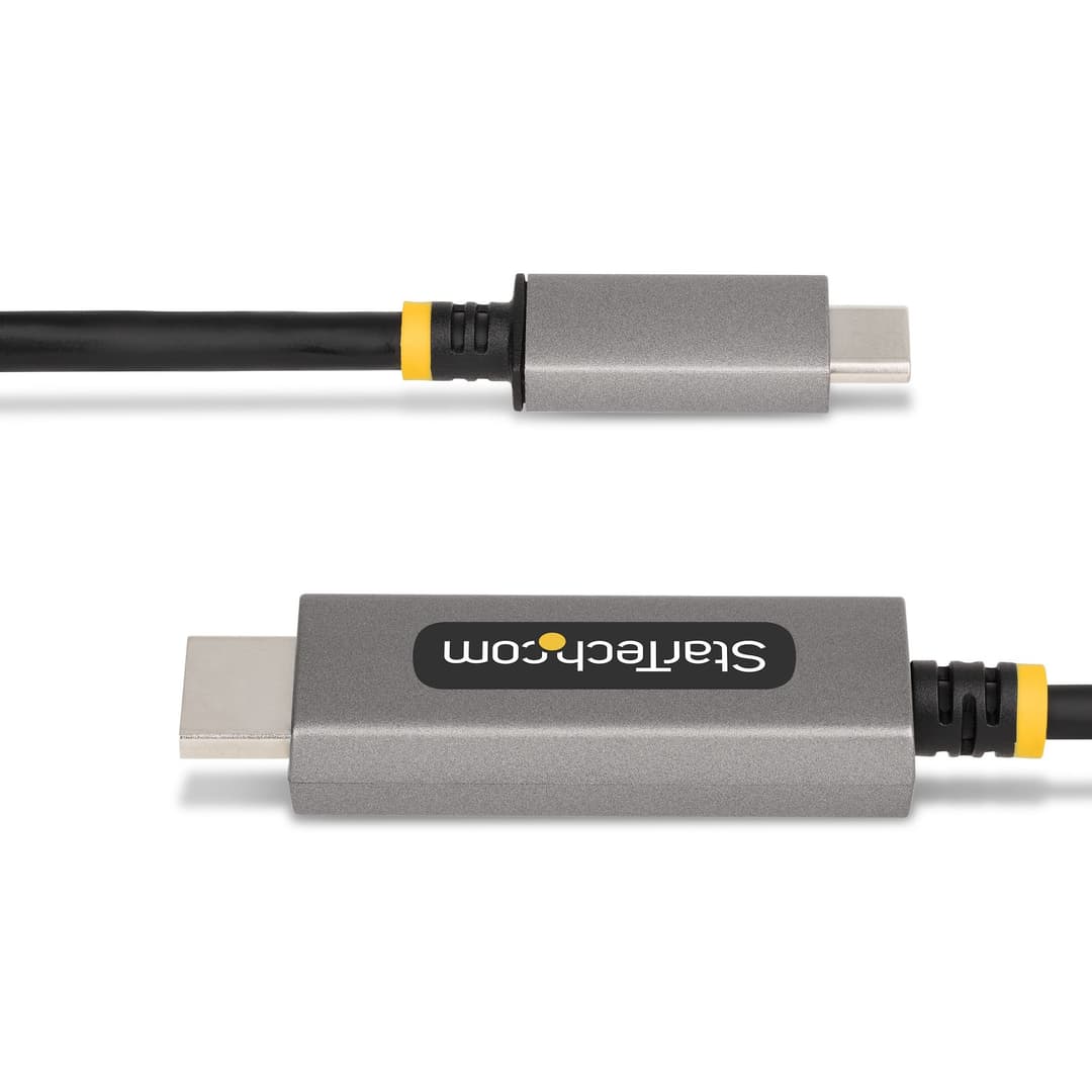 StarTech.com USB-C to HDMI 2.1 Adapter Cable, 8K 60Hz, 4K 144Hz, HDR10, DP Alt Mode/USB4/Thunderbolt 3/4 Compatible - 3m (10ft) - Image 4