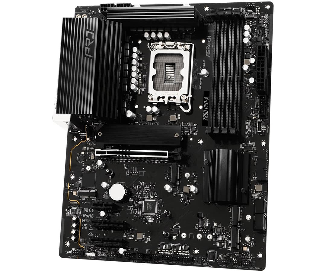 ASRock Z890 Pro-A Intel Z890 LGA 1851 (Socket V1) DDR5 ATX Motherboard - Image 4