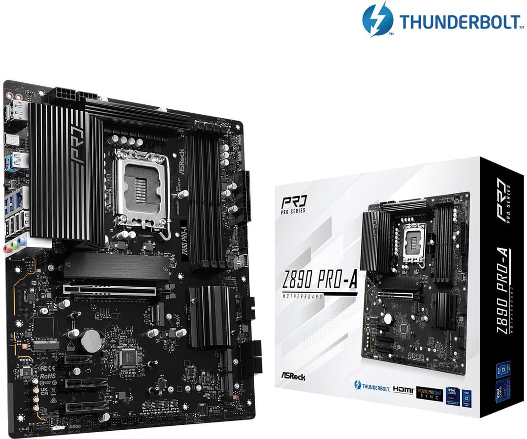 ASRock Z890 Pro-A Intel Z890 LGA 1851 (Socket V1) DDR5 ATX Motherboard - Image 6