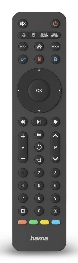 Hama 00221055 remote control IR Wireless TV Press buttons - Image 1