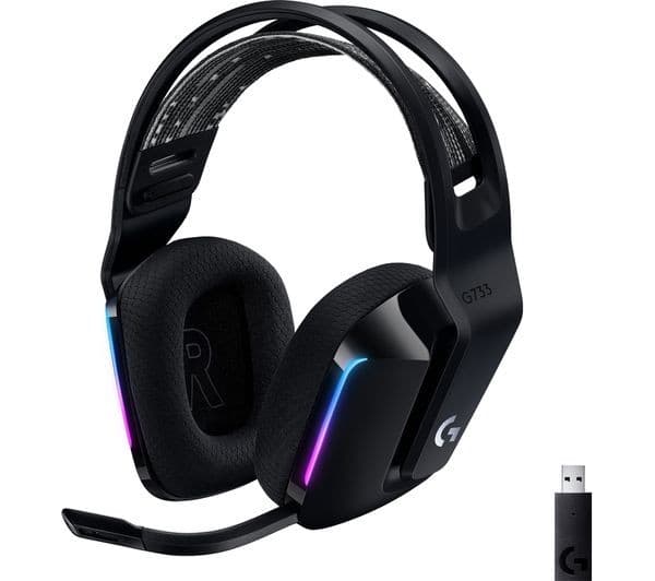 Logitech G733 Lightspeed Headphones Black - Image 1