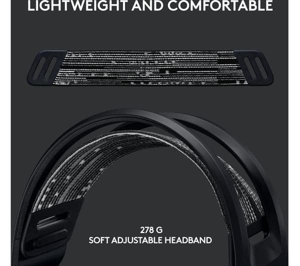 Logitech G733 Lightspeed Headphones Black - Image 3