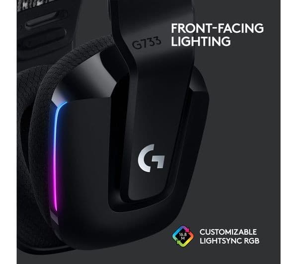 Logitech G733 Lightspeed Headphones Black - Image 5