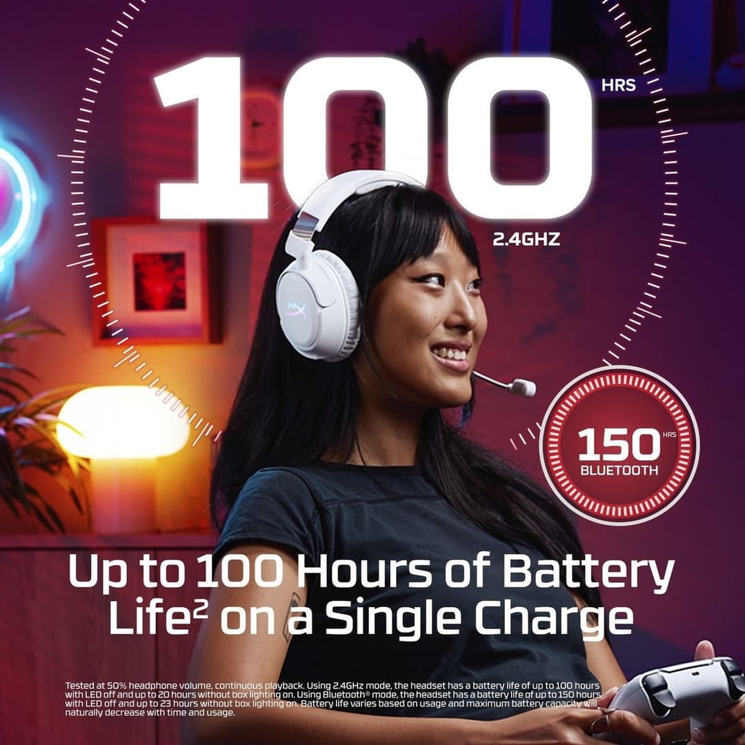 HyperX Cloud Flight 2 PS5, Switch & PC Wireless Headset - Image 3