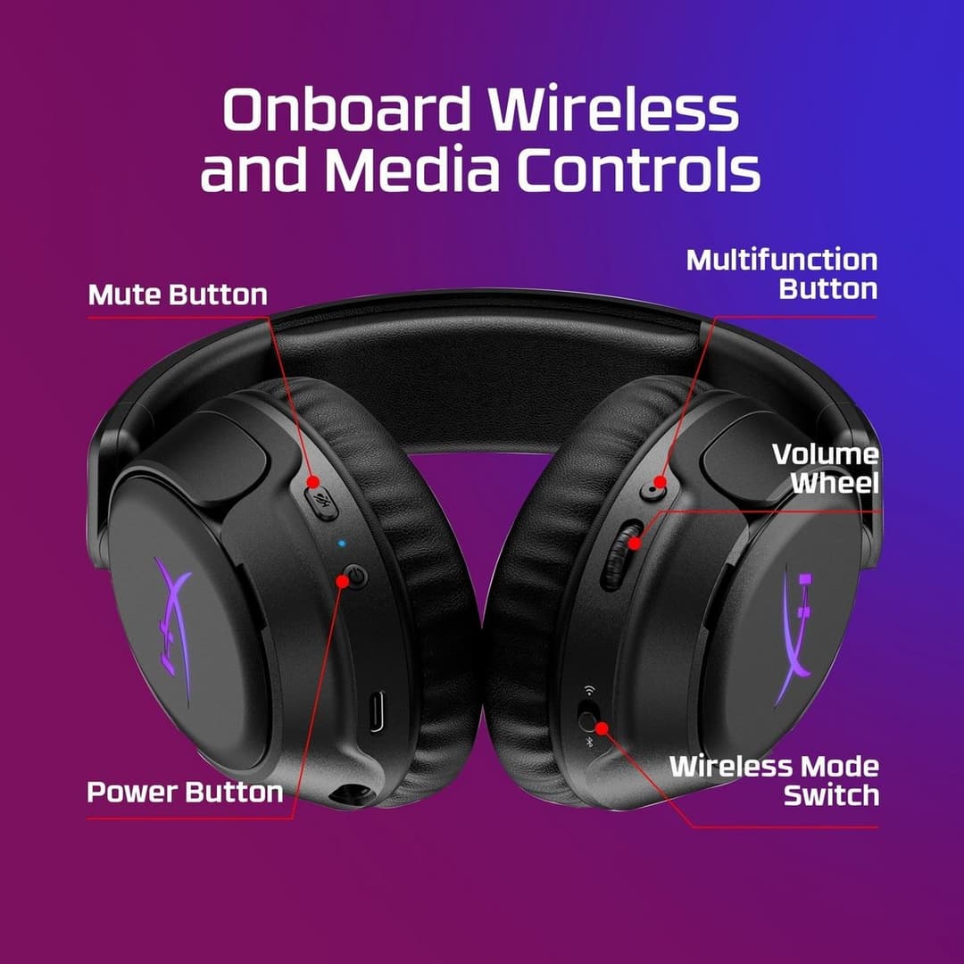 HyperX Cloud Flight 2 PS5, Switch & PC Wireless Headset - Image 6