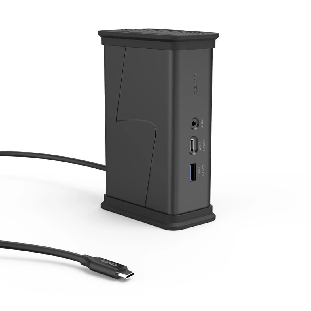 Hama Connect2Office Black USB-C Hub, 9 Ports, 2x HDMI, USB-A, USB-C, LAN - Image 2