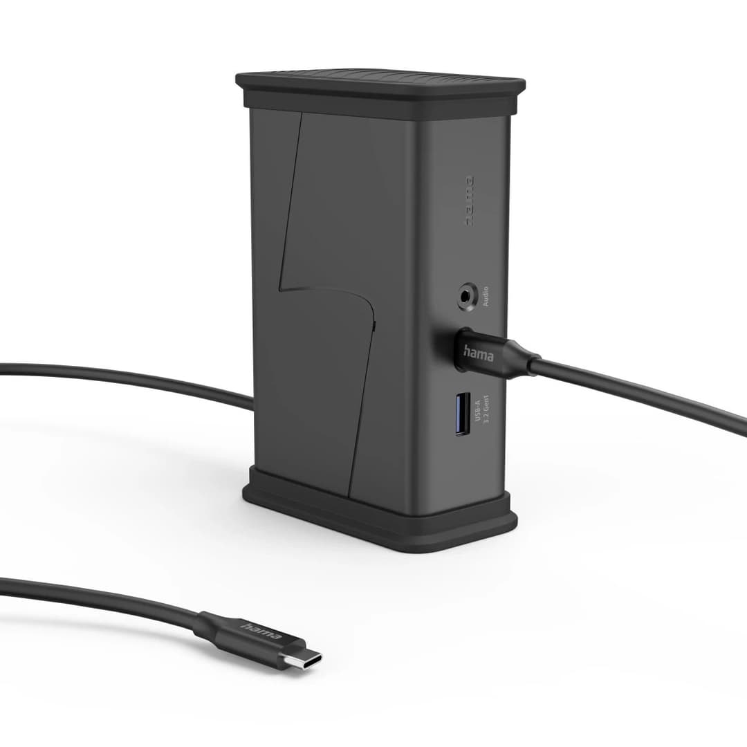 Hama Connect2Office Black USB-C Hub, 9 Ports, 2x HDMI, USB-A, USB-C, LAN - Image 4