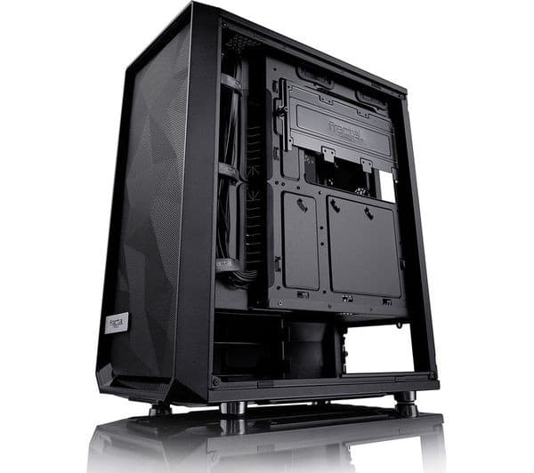 FRACTAL DESIGN Meshify C Blackout Mid Tower PC Case - Black, Dark Tinted Glass - Image 5
