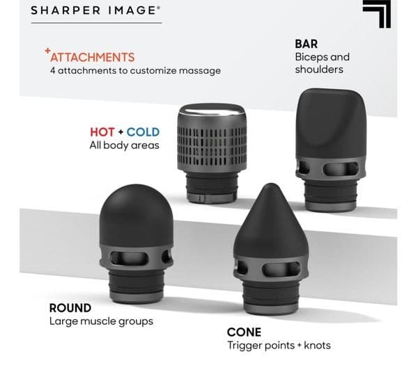 SHARPER IMAGE Powerboost Pro Plus Hot and Cold Massager - Black - Image 2