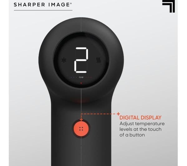 SHARPER IMAGE Powerboost Pro Plus Hot and Cold Massager - Black - Image 4