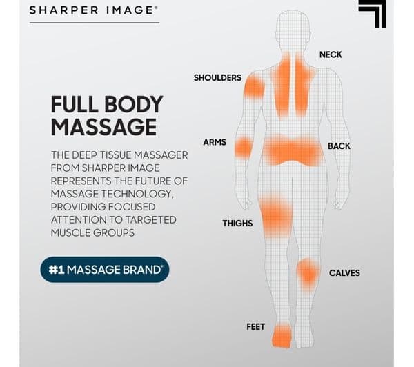 SHARPER IMAGE Powerboost Pro Plus Hot and Cold Massager - Black - Image 7
