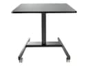 StarTech.com Mobile Standing Desk, Portable Sit Stand Ergonomic Height Adjustable Cart on Wheels, Rolling Computer/Laptop Workstation Table with Locking One-Touch Lift for Teacher/Student - Mobile Sit Stand Desk (STSCART2) - sit/standing desk - black thumbnail 2