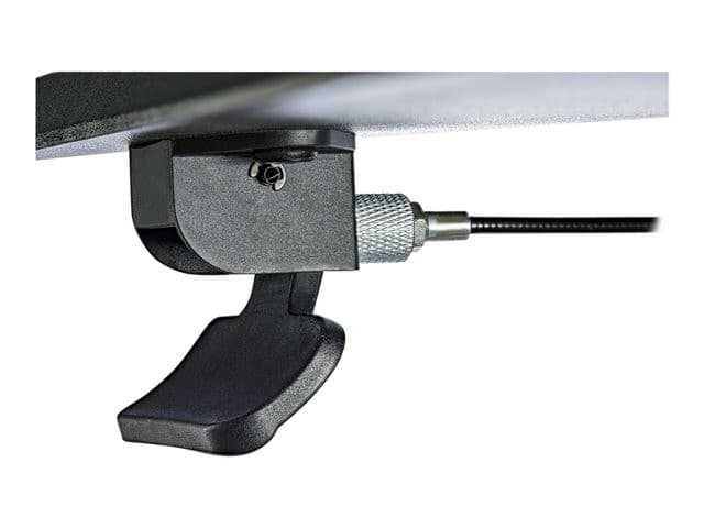 StarTech.com Mobile Standing Desk, Portable Sit Stand Ergonomic Height Adjustable Cart on Wheels, Rolling Computer/Laptop Workstation Table with Locking One-Touch Lift for Teacher/Student - Mobile Sit Stand Desk (STSCART2) - sit/standing desk - black - Image 5
