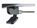 StarTech.com Mobile Standing Desk, Portable Sit Stand Ergonomic Height Adjustable Cart on Wheels, Rolling Computer/Laptop Workstation Table with Locking One-Touch Lift for Teacher/Student - Mobile Sit Stand Desk (STSCART2) - sit/standing desk - black thumbnail 5
