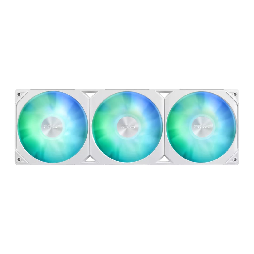 ASUS Prime LC 360 ARGB 360mm AIO Liquid CPU Cooler with 3x 120mm ARGB Fans - White - Image 4