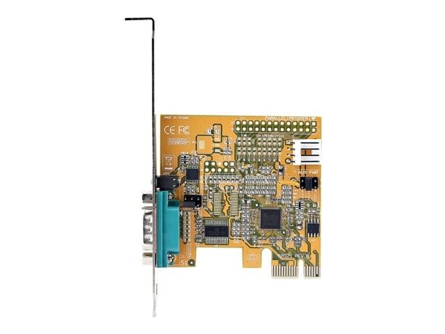 StarTech.com PCI Express Serial Card, PCIe to RS232 (DB9) Serial Interface Card, PC Serial Card with 16C1050 UART, Standard or Low Profile Brackets, COM Retention, For Windows & Linux - PCIe to DB9 Card (11050-PC-SERIAL-CARD) - serial adapter - PCIe 2.0 - - Image 2